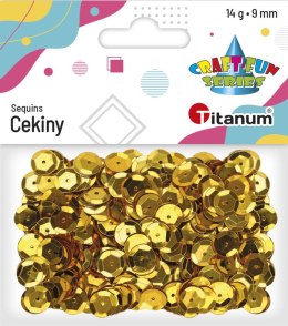 Cekiny Craft-Fun Series okrągłe 9mm złote 14g Titanum (268299)