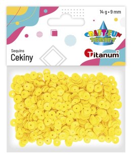 Cekiny Craft-Fun Series okrągłe żółte 14g Titanum (LO60)