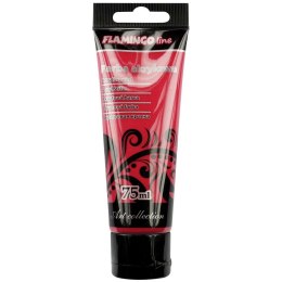 Farba akrylowa kolor: karminowy 75ml Flamingo Line (032)