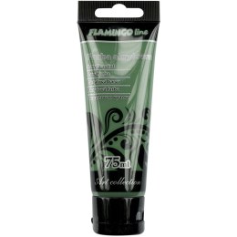 Farba akrylowa kolor: zielony ciemny 75ml Flamingo Line (049)