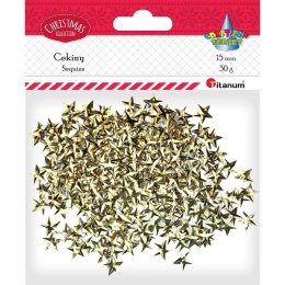 Cekiny Craft-Fun Series gwiazdki złote 30g Titanum (19HET10-53)