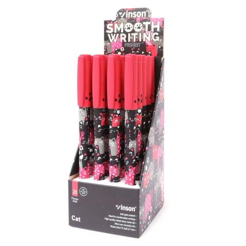 Długopis olejowy Fashion A27 KOTY niebieski 0,7mm Vinson Długopis olejowy Fashion A27 KOTY niebieski 0,7mm Vinson
