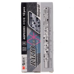 Długopis żelowy czarny 0,5mm M&G (AGP03203)