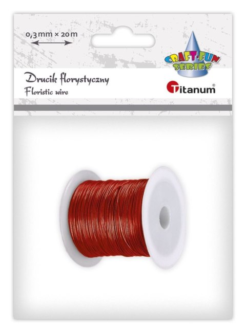 Drucik Craft-Fun Series florystyczny kolor: czerwony 20 m 1 szt Titanum (24BR0201-4) Drucik Craft-Fun Series florystyczny kolor: czerwony 20 m 1 szt Titanum (24BR0201-4)