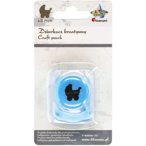 Dziurkacz ozdobny Craft-Fun Series 18mm wózek dziecięcy Titanum (T-8202A-73) Dziurkacz ozdobny Craft-Fun Series 18mm wózek dziecięcy Titanum (T-8202A-73)