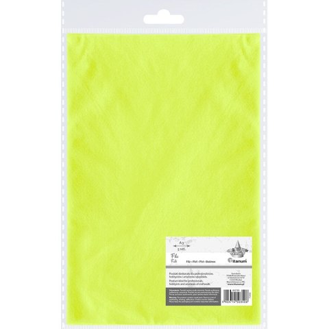 Filc Craft-Fun Series A3 kolor: limonkowy 5 ark. Titanum (F-20602) Filc Craft-Fun Series A3 kolor: limonkowy 5 ark. Titanum (F-20602)