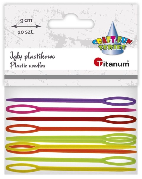 Igły Craft-Fun Series igły plastikowe 10szt/9cm plastik Titanum 10 sztuk Igły Craft-Fun Series igły plastikowe 10szt/9cm plastik Titanum 10 sztuk