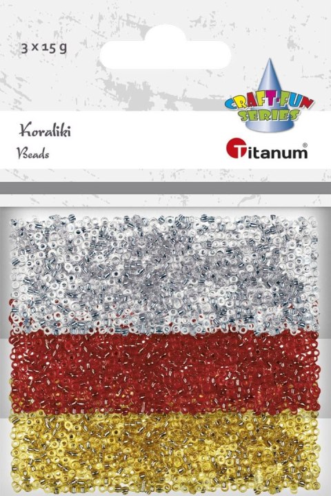 Koraliki kreatywne Craft-Fun Series 3 kolory Titanum Koraliki kreatywne Craft-Fun Series 3 kolory Titanum