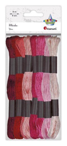 Mulina Craft-Fun Series tonacja czerwona 8 kol. Titanum (21DT0514-6)