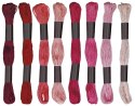 Mulina Craft-Fun Series tonacja czerwona 8 kol. Titanum (21DT0514-6)