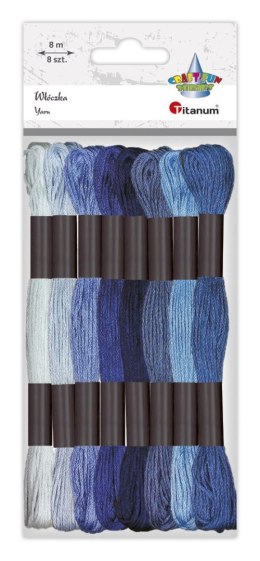 Mulina Craft-Fun Series tonacja niebieska 8 kol. Titanum (21DT0514-1)