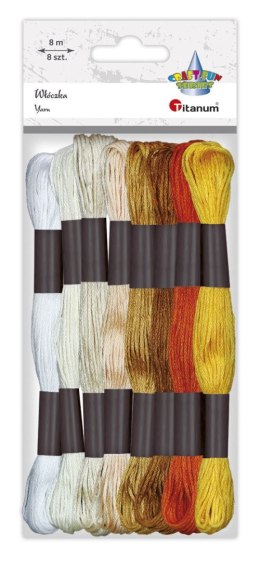 Mulina Craft-Fun Series tonacja żółta 8 kol. Titanum (21DT0514-4)