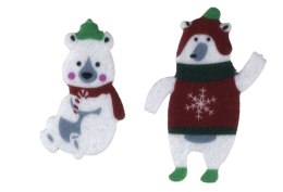 Naklejka (nalepka) Craft-Fun Series filcowe xmass niedźwiedzie polarne Titanum (4825)