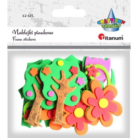 Naklejka (nalepka) Craft-Fun Series pianka - kwiatki, drzewa Titanum (EB650D) Naklejka (nalepka) Craft-Fun Series pianka - kwiatki, drzewa Titanum (EB650D)