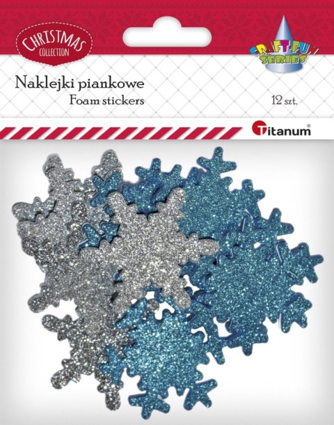 Naklejka (nalepka) Craft-Fun Series piankowe płatki śniegu Titanum (YFXS104) Naklejka (nalepka) Craft-Fun Series piankowe płatki śniegu Titanum (YFXS104)