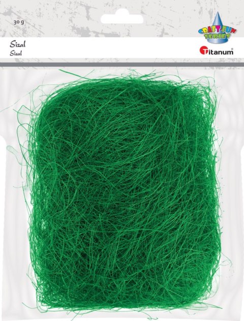 Sizal Craft-Fun Series zielony 30g Titanum (23BR1225-7) Sizal Craft-Fun Series zielony 30g Titanum (23BR1225-7)