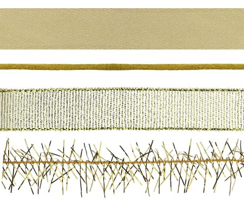 Wstążka Craft-Fun Series 4 wzoryx2 [mm x m] złota Titanum (709046)