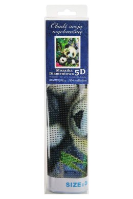 Zestaw kreatywny Diamentowa mozaika 30x40cm Panda Flamingo Line (TGC75484)