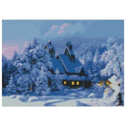 Zestaw kreatywny Diamentowa mozaika 30x40cm Zima 1 Flamingo Line (TGD79707)