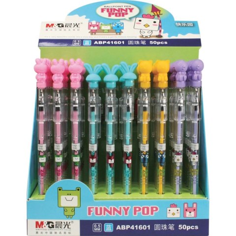 Długopis Funny Pop wkład niebieski 0,5mm M&G (ABP41601)