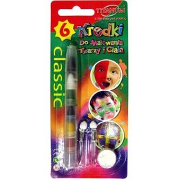 Kredki do malowania twarzy segmentowe Classic 6 kol. Titanum