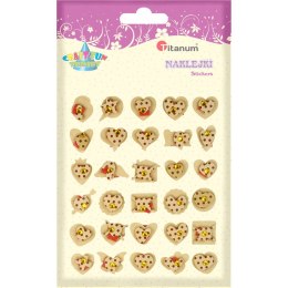 Naklejka (nalepka) Craft-Fun Series serca, motylki Titanum (MT)