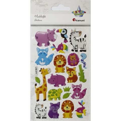 Naklejka (nalepka) Craft-Fun Series zwierzęta safari Titanum (LXE-007)
