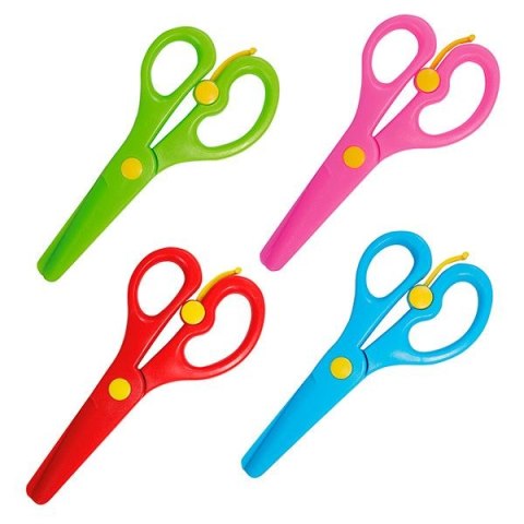Nożyczki dla dzieci bezpieczne z odbojnikiem 13,5cm