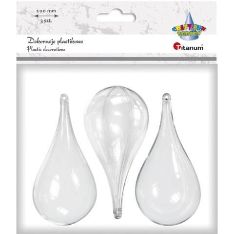 Ozdoba akrylowa Craft-Fun Series kropla 54x100mm Titanum