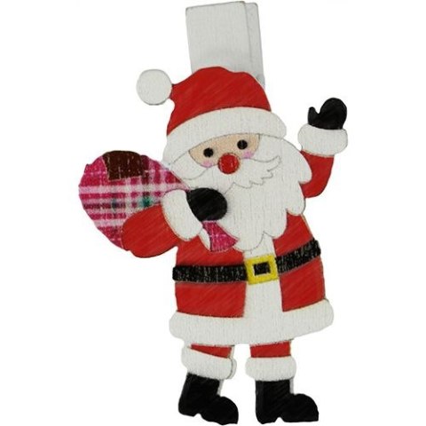 Ozdoba drewniana Craft-Fun Series klamerki XMAS Mikołaje Titanum (AQE19118-5)