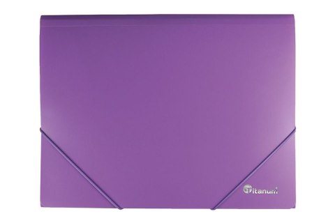 Teczka PP Titanum z gumką A4 niebieska mat (TGM4BL)