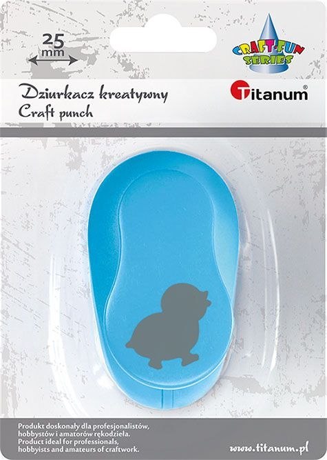 Dziurkacz ozdobny Craft-Fun Series 25mm kurczaczek Titanum (T-8810-74e) Dziurkacz ozdobny Craft-Fun Series 25mm kurczaczek Titanum (T-8810-74e)