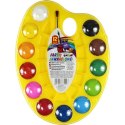 Farby akwarelowe w paletce 12 kolor. Fun&Joy (FJ-12K30PAL)