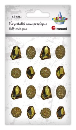 Kryształki Craft-Fun Series 16 sztuk złote Titanum (23mH03146)