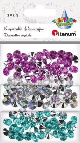 Kryształki Craft-Fun Series cyrkonie 3 kolory mix Titanum (2324052)