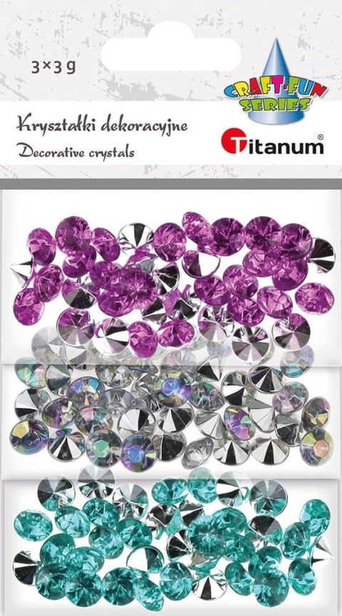 Kryształki Craft-Fun Series cyrkonie 3 kolory mix Titanum (2324052)