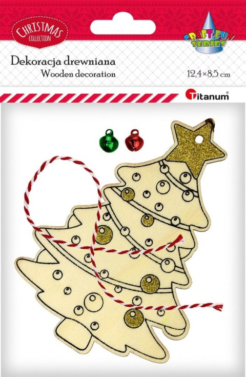 Ozdoba drewniana Craft-Fun Series Zawieszka choinka Titanum (HB-040) Ozdoba drewniana Craft-Fun Series Zawieszka choinka Titanum (HB-040)
