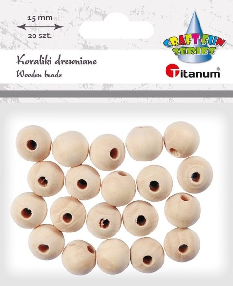 Ozdoba drewniana Craft-Fun Series koraliki Titanum (22TH401-8)