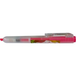 Zakreślacz Fluo-Click automatyczny różowy 1,0-4,0mm M&G (AHM27371)