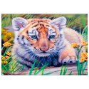 Zestaw kreatywny Diamentowa mozaika 30x40cm Tygrys Flamingo Line (TMF24324)
