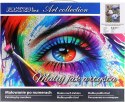 Zestaw kreatywny Malowanie po numerach 40x50cm Irysy Flamingo Line (FYS174)