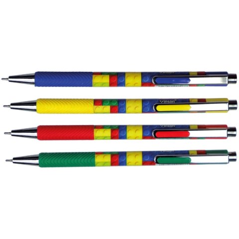 Długopis olejowy Fashion 106 KLOCKI niebieski 0,7mm Vinson Długopis olejowy Fashion 106 KLOCKI niebieski 0,7mm Vinson