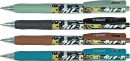Długopis olejowy PATTERN 500 WZORY niebieski 0,7mm Vinson