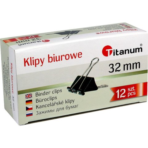 Klipy 32mm czarny Titanum (BC32) Klipy 32mm czarny Titanum (BC32)