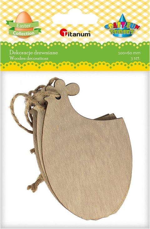 Ozdoba drewniana Craft-Fun Series zawieszka kura Titanum (7525A) Ozdoba drewniana Craft-Fun Series zawieszka kura Titanum (7525A)