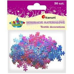 Ozdoba materiałowa Craft-Fun Series płatki śniegu Titanum (F026)