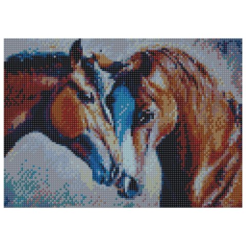 Zestaw kreatywny Diamentowa mozaika 30x40cm Konie 6 Flamingo Line (TGC83111) Zestaw kreatywny Diamentowa mozaika 30x40cm Konie 6 Flamingo Line (TGC83111)