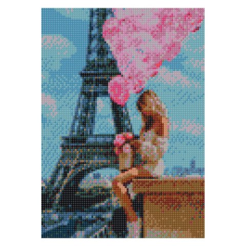 Zestaw kreatywny Diamentowa mozaika 30x40cm Wieża Eiffla Flamingo Line (TSGK74715) Zestaw kreatywny Diamentowa mozaika 30x40cm Wieża Eiffla Flamingo Line (TSGK74715)