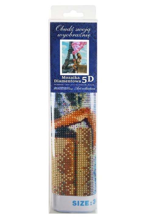 Zestaw kreatywny Diamentowa mozaika 30x40cm Wieża Eiffla Flamingo Line (TSGK74715) Zestaw kreatywny Diamentowa mozaika 30x40cm Wieża Eiffla Flamingo Line (TSGK74715)