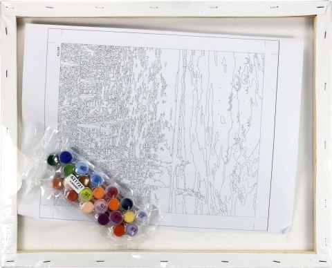 Zestaw kreatywny Malowanie po numerach 40x50cm Zachód słońca nad jeziorem Flamingo Line (fsy024) Zestaw kreatywny Malowanie po numerach 40x50cm Zachód słońca nad jeziorem Flamingo Line (fsy024)